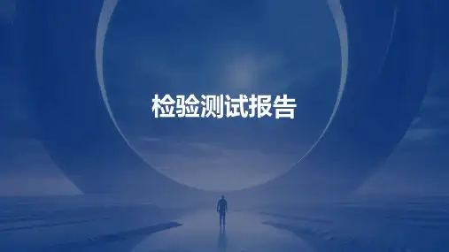检验测试报告