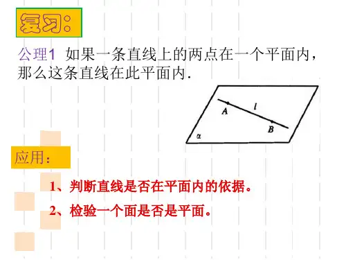 空间图形的公理难ppt课件