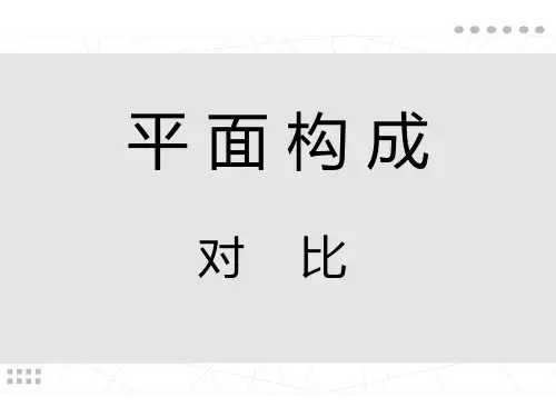 2平面构成--非规律性骨格---对比