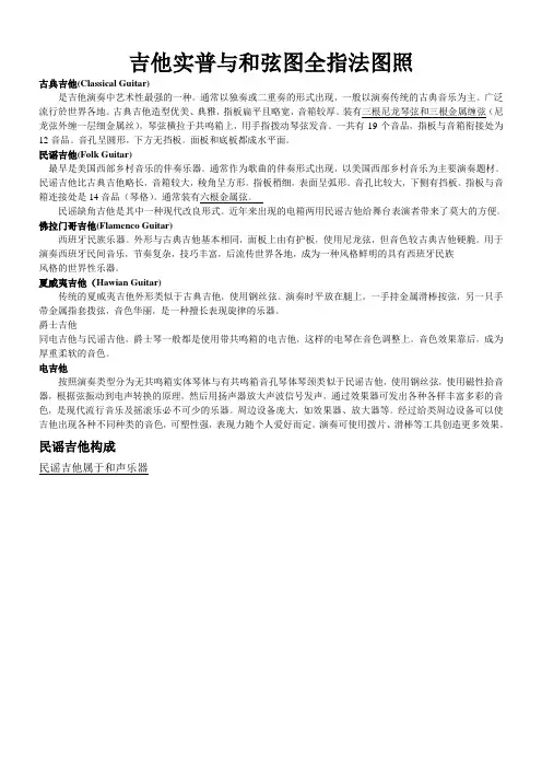 吉他和弦大全指法(图)