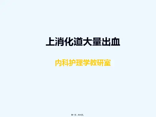 《上消化道出血》PPT课件