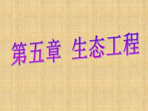 高中生物 专题5.1 生态工程的基本原理名师优质课件 新人教版选修3