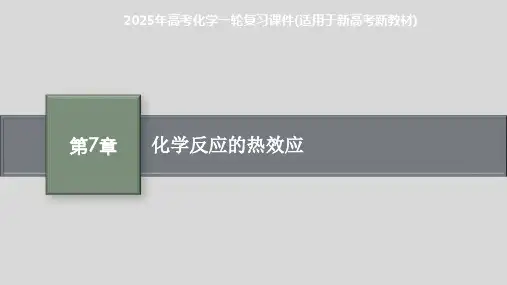 2025年高考化学一轮复习课件(适用于新高考新教材) 第7章 化学反应的热效应