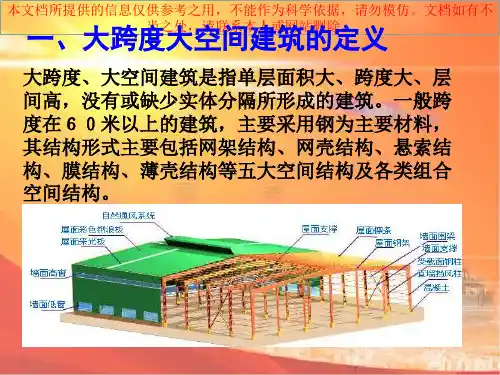 大空间大跨度火灾扑救专业知识讲座