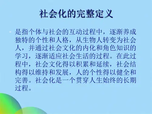 社会化3(共15张PPT)