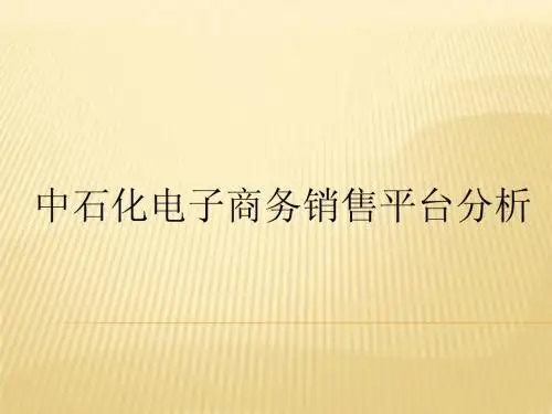 电子商务中石化   PPT