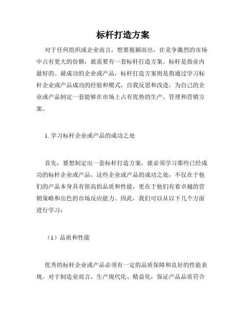 标杆打造方案
