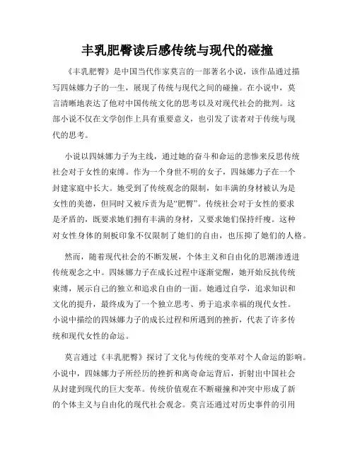 丰乳肥臀读后感传统与现代的碰撞