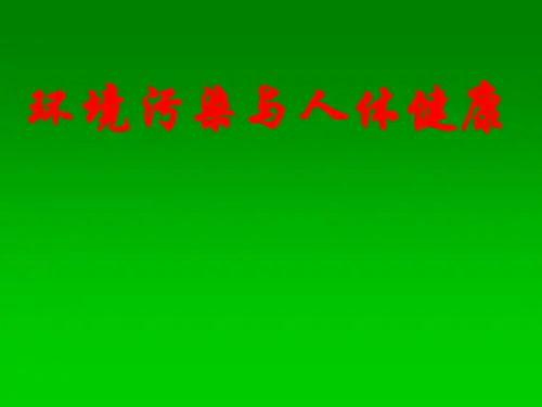 环境污染与人体健康精选幻灯片