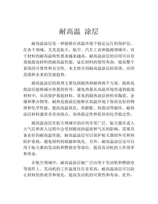 耐高温 涂层