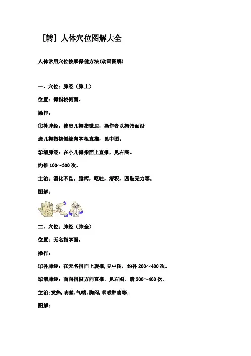 人类身体穴位图解大全(总)