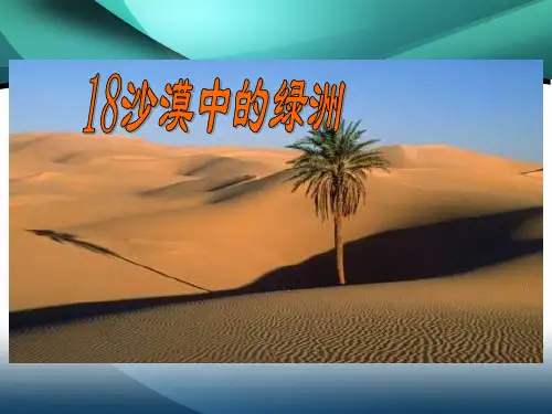 18_沙漠中的绿洲ppt