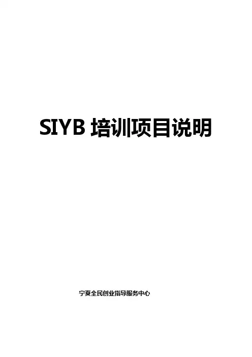 siyb项目说明