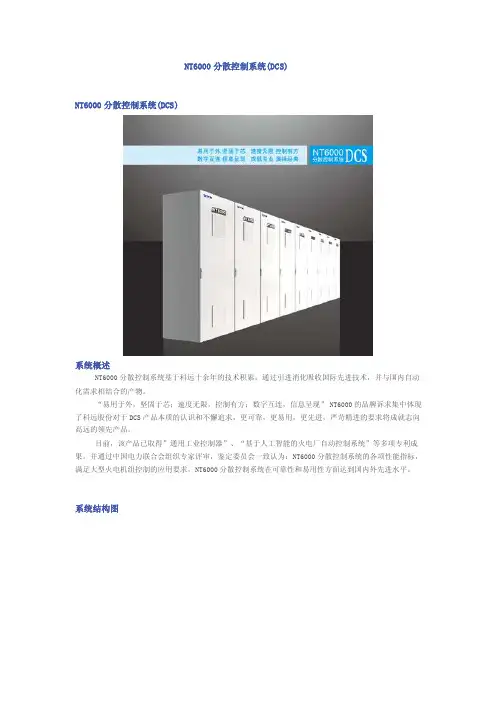 NT6000分散控制系统（DCS）说明书-科远