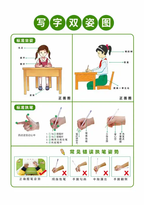 幼小衔接基本笔画每日打卡字帖24页