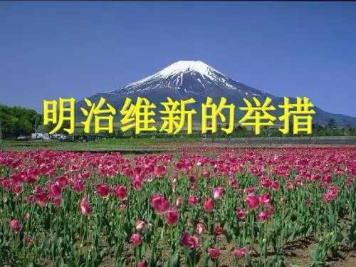 明治维新的举措
