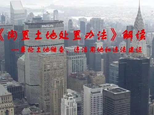 《闲置土地处置办法》解读(xy)[1]