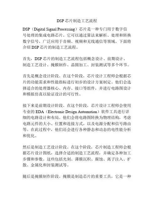 DSP芯片制造工艺流程