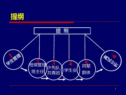 学生与团队管理班级管理