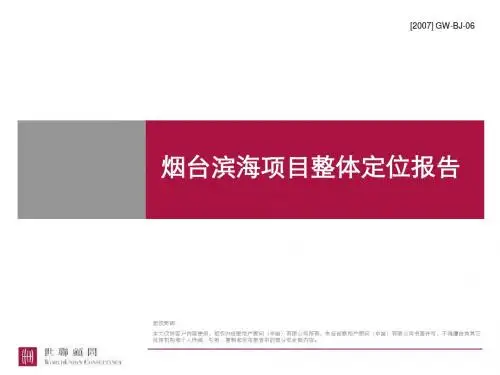 世联烟台滨海项目整体定位报告课件.