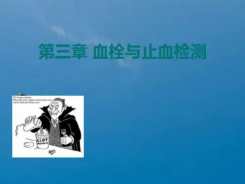 诊断学笔记——出凝血检验ppt课件