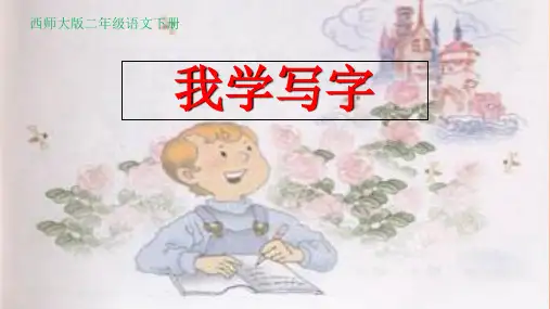 2019二年级语文下册课文11我学写字教学课件西师大版