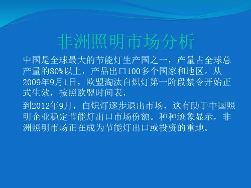 非洲照明市场调查