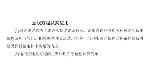 直线与方程复习课件
