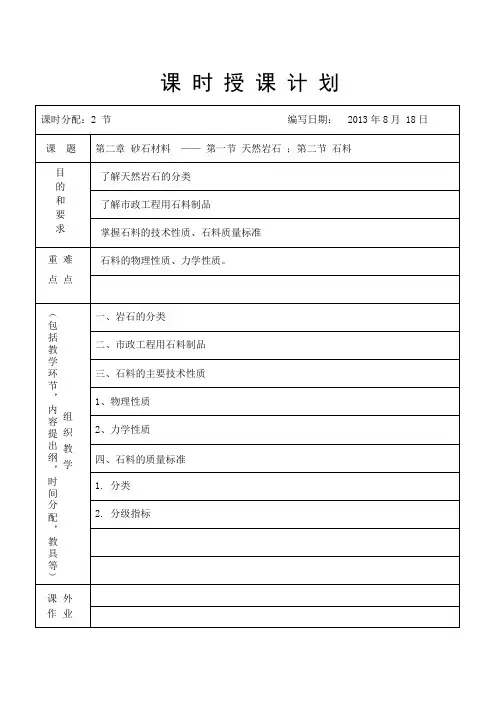 第二章 砂石材料
