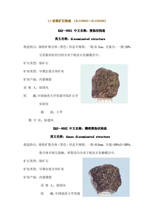 矿石构造
