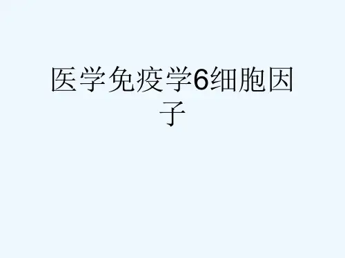 医学免疫学6细胞因子[可修改版ppt]