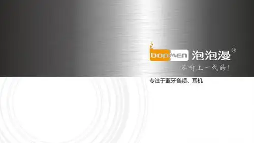 泡泡漫渠道产品PPT全系列(PPT产品模板)
