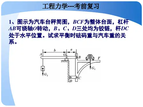 工程力学-考前复习-计算题