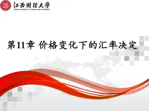 国际金融(双语)国际收支与汇率第11章12033.11 第11章 价格变化下的汇率决定