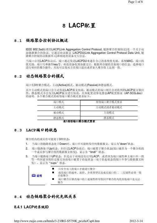 LACP配置