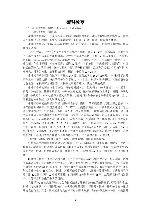 菊科牧草(苦荬菜)