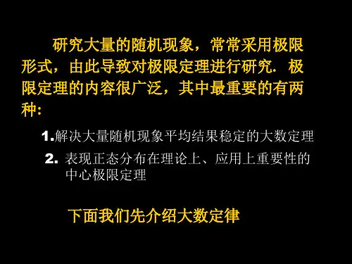 第五章-大数定理与中心极限定理课件