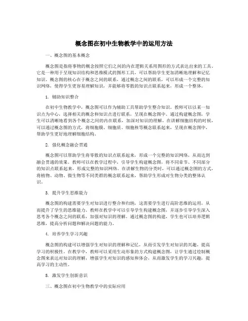 概念图在初中生物教学中的运用方法