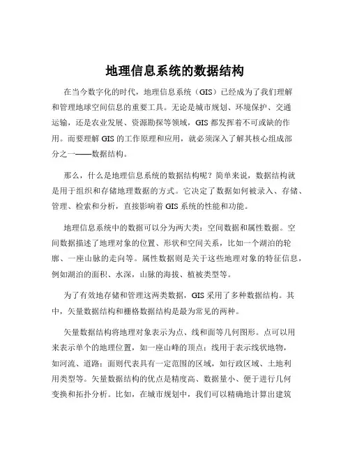 地理信息系统的数据结构