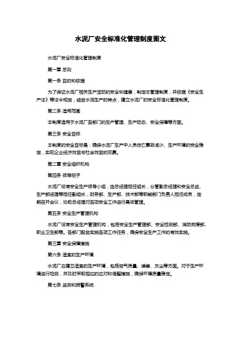 水泥厂安全标准化管理制度图文