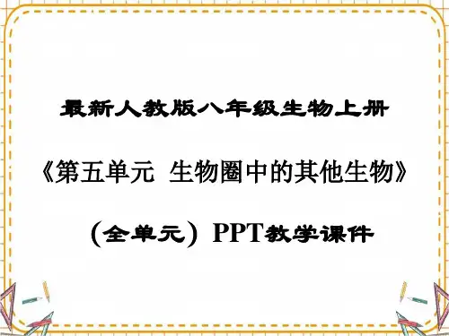 最新部编人教版八年级生物上册《全册》PPT教学课件》