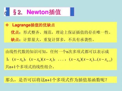 Newton插值