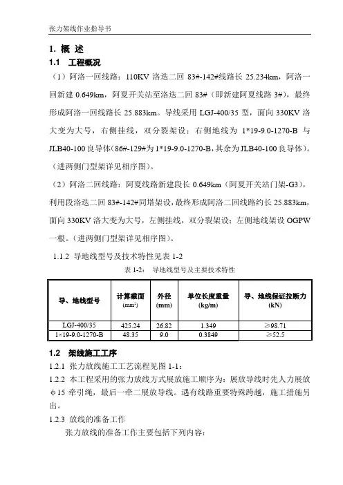 张力放线作业指导书