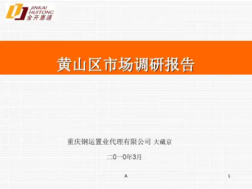 黄山区市场调研报告