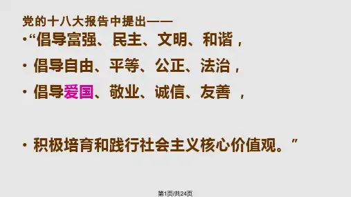 正确把握爱国主义的科学内涵PPT课件
