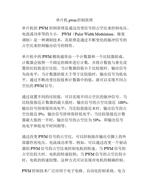单片机pwm控制原理