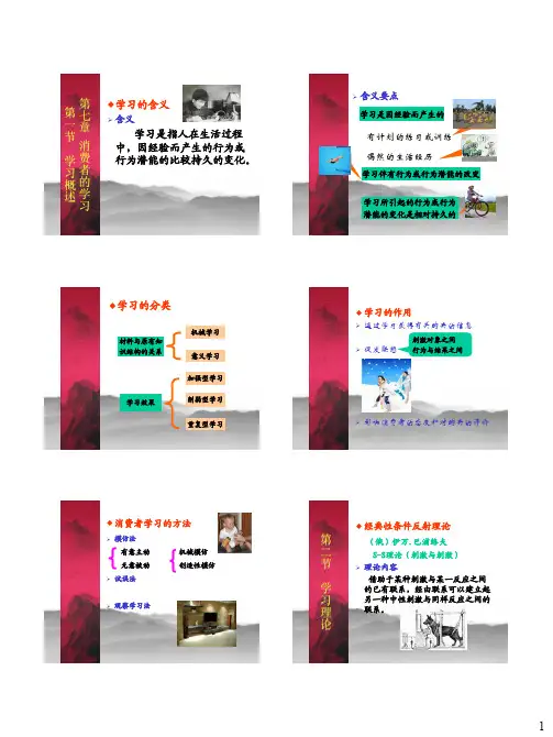 消费者行为学-第七章-消费者的学习