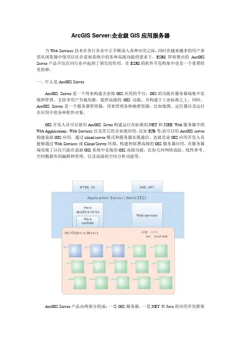 ArcGIS Server中文介绍