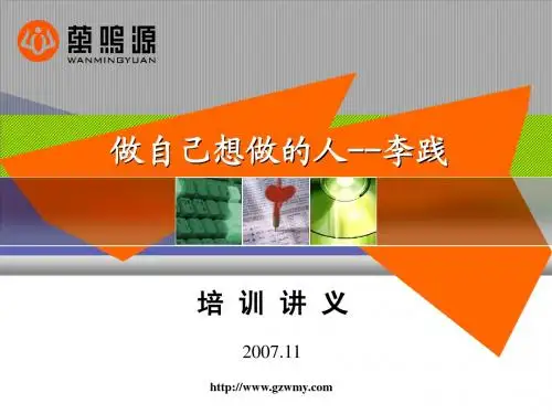 做自己想做的人--李践
