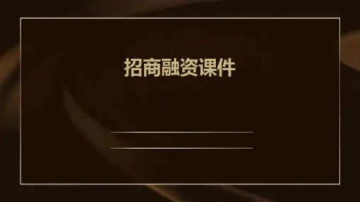 招商融资课件ppt